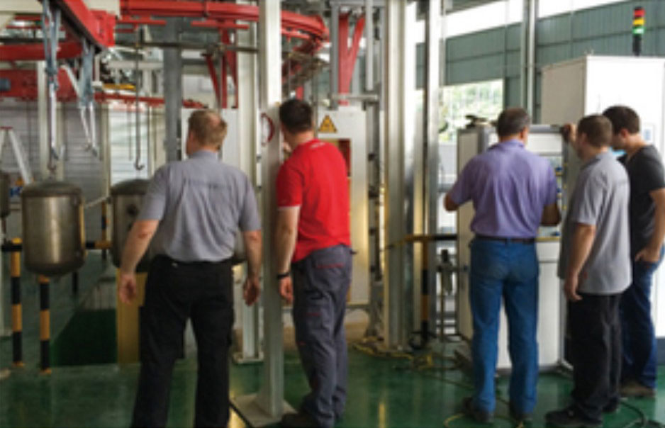 American imported enamel production line (2)