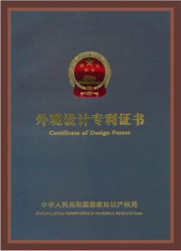 Design patent certificate (1)