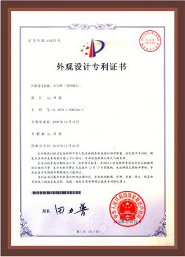 Design patent certificate (5)
